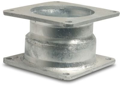 Reducer concentric steel square flange