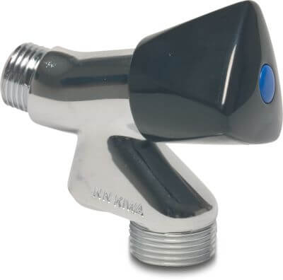 Bonfix Bibcock brass KIWA 10 bar male thread chrome plated type DA/EB