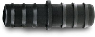 Straight connector PP barbed black