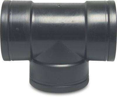 T-piece 90° PP female thread black