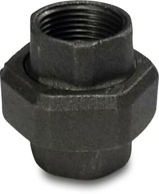 Nr. 330 Union coupler cast iron black DVGW 25 bar female thread type flat