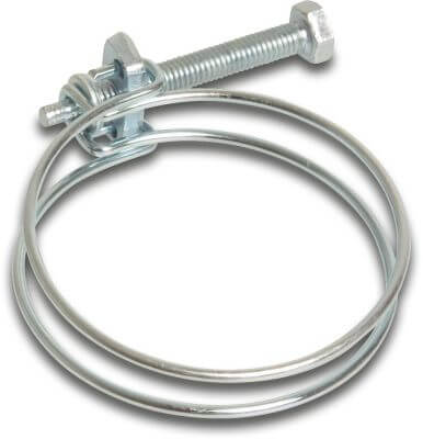 Profec Double wire hose clamp steel type W1 double wire