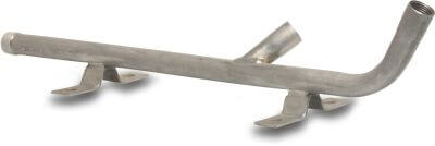 Drinker bracket 30° stainless steel 304 male thread x female thread x female thread