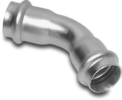 Bonfix Bend 45° stainless steel 316L KIWA press