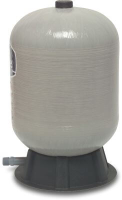Wellmate Membrane pressure tank polyester 8,5bar male thread grey vertical