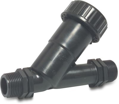 Non return valve PP 10bar male thread black