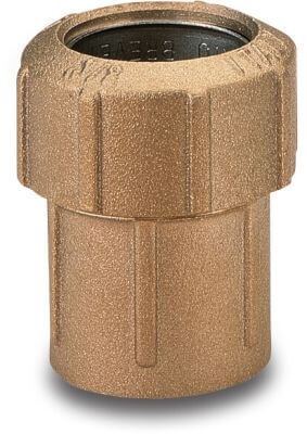 Itap Adaptor socket brass DVGW 16 bar compression x female thread type 010