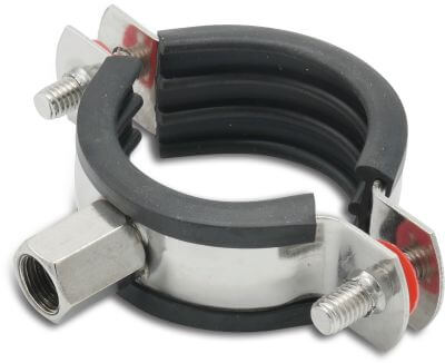 Pipe bracket stainless steel 304 female thread 2-piece