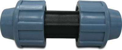 Unidelta Socket PP DVGW/KIWA/WRAS 16 bar compression black/blue