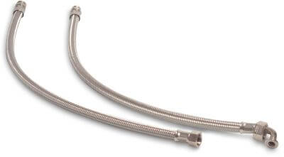 Braided hose stainless steel/EPDM KIWA 15bar male thread x female threaded nut SK10