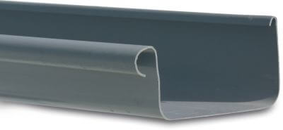 Square gutter PVC-U grey