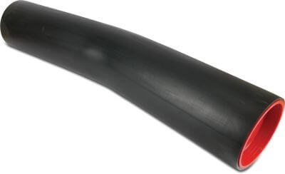 Bend 11° PE100-RC DVGW 10 bar plain black type made from tubing