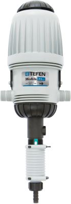 Tefen Dosing pump male thread x hose tail x male thread MixRite 2.5 On/Off PVDF