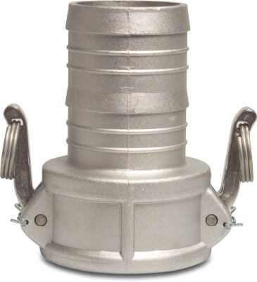Quick coupler aluminium female part Camlock x hose tail Camlock C