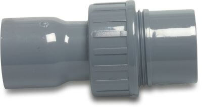 Profec Union coupler made from tubing PVC-U 16 bar glue socket x glue socket/glue spigot grey