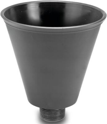 VDL Pump funnel PVC-U male thread grey