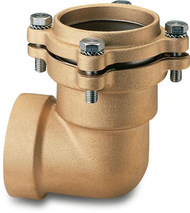 Itap Adaptor elbow 90° brass 75 mm x 2 1/2" compression x female thread 16bar DVGW type 045FL