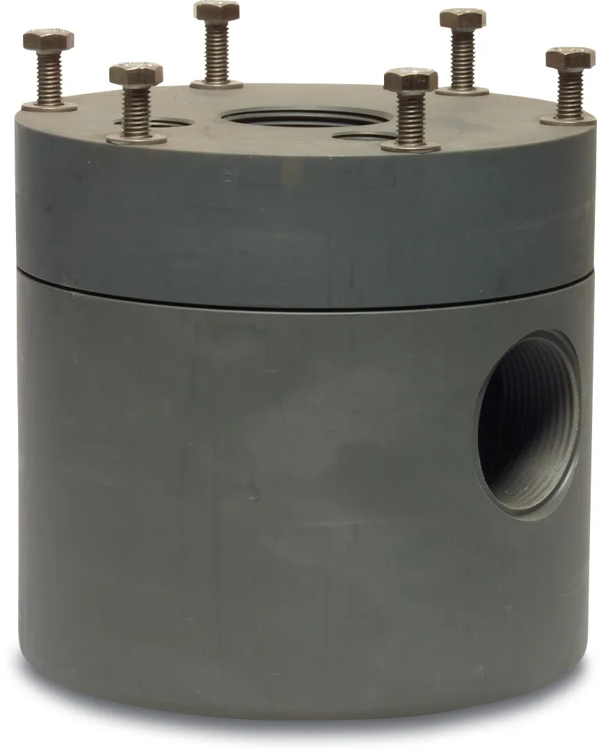 Well cover return part PVC-U 125 mm glue socket