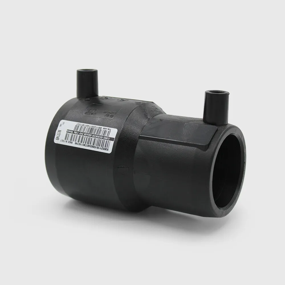 Profec Reducer socket PE100 125 mm x 110 mm electrofusion socket SDR11 40VAC 10bar 16bar black DVGW