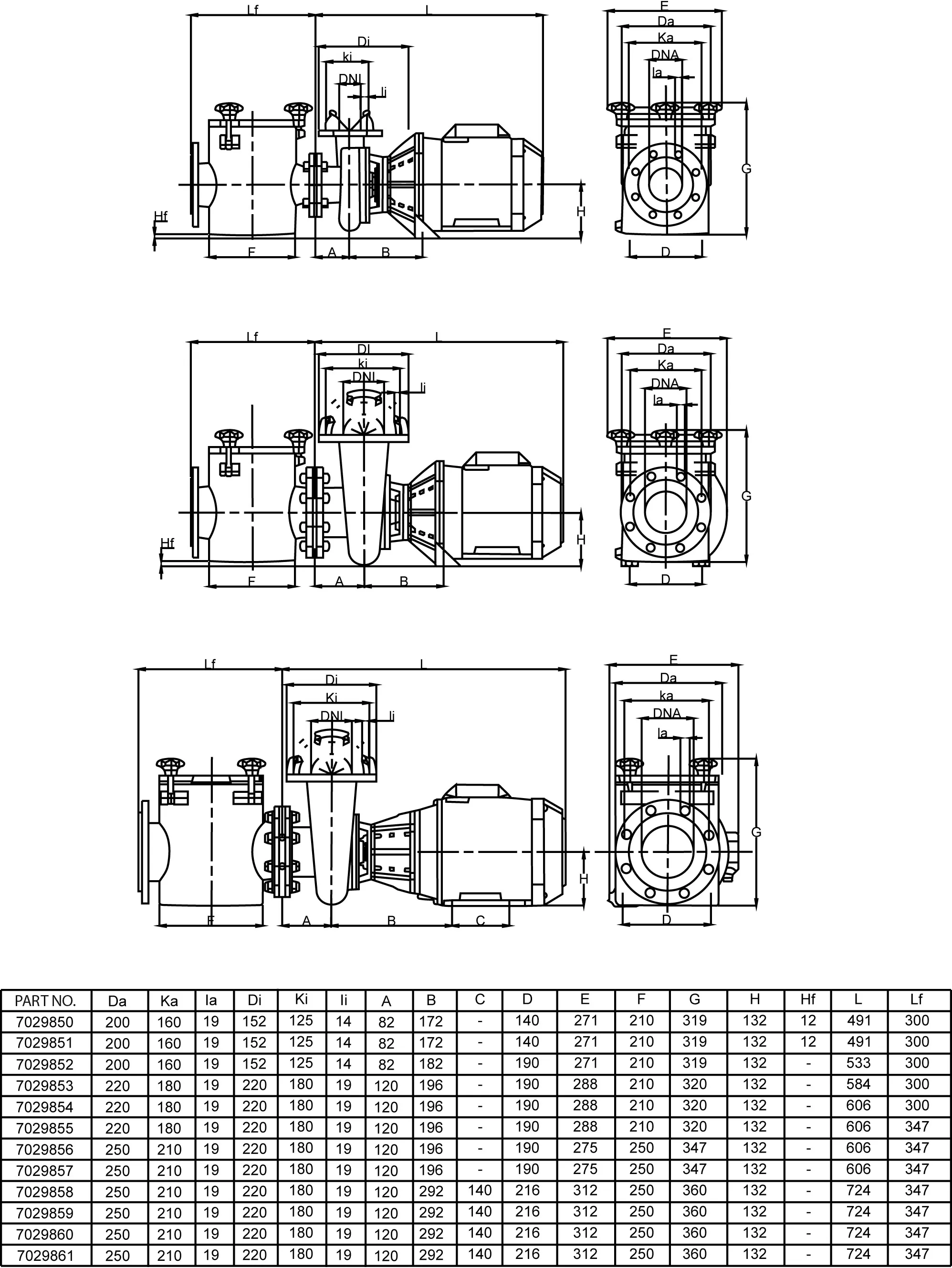 PSH Commercial pool pump Gusseisen DN100 DIN Flansch 9,9A 230/400VAC Schwarz Typ FDN3000-17