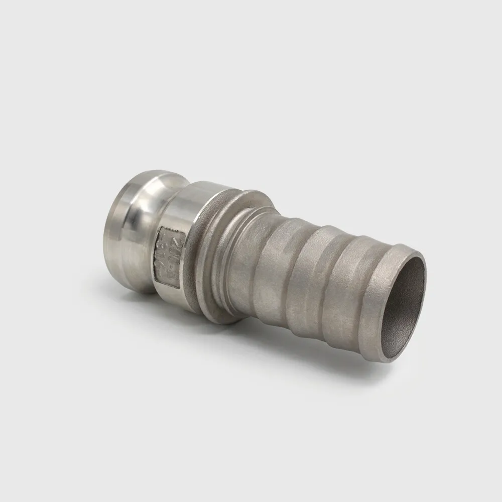 Quick coupler stainless steel 316 2" x 50 mm male part Camlock x hose tail 16bar type Camlock E