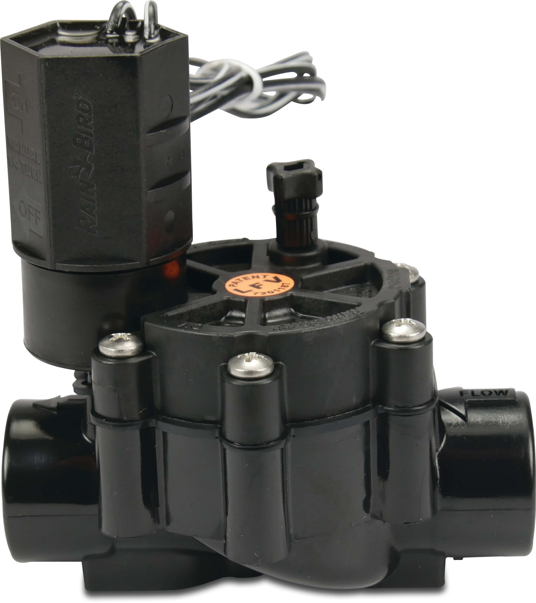 Rain Bird Solenoid valve glass-filled polypropylene 10 bar female thread black type LFV075