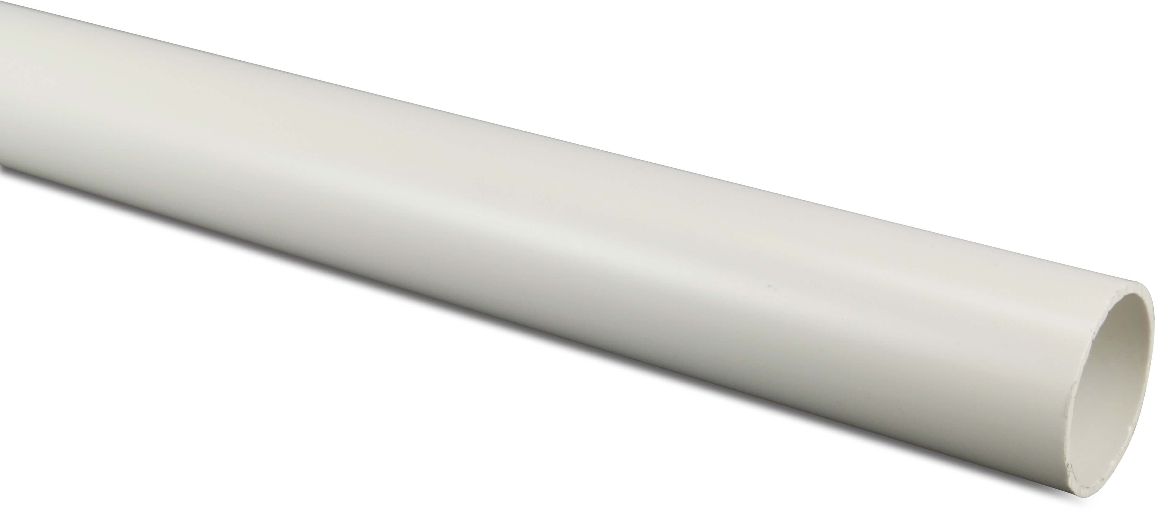 Pressure pipe PVC-U 2" x 3,1 mm imperial plain Class D-PN12 white 3m