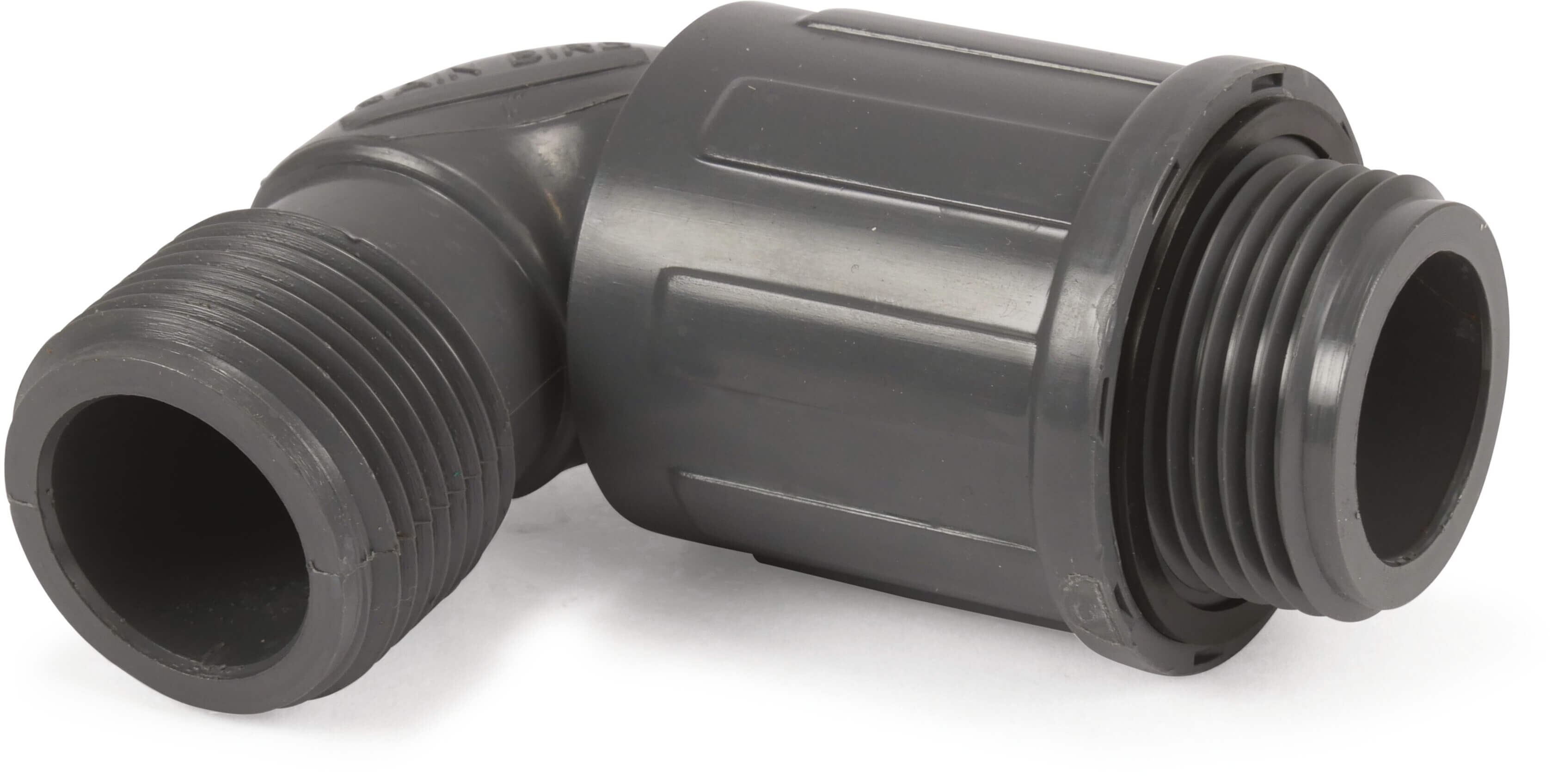 Rain Bird Winkelverschraubung 90° PVC 1" Außengewinde 10bar Grau Typ RB1306-010
