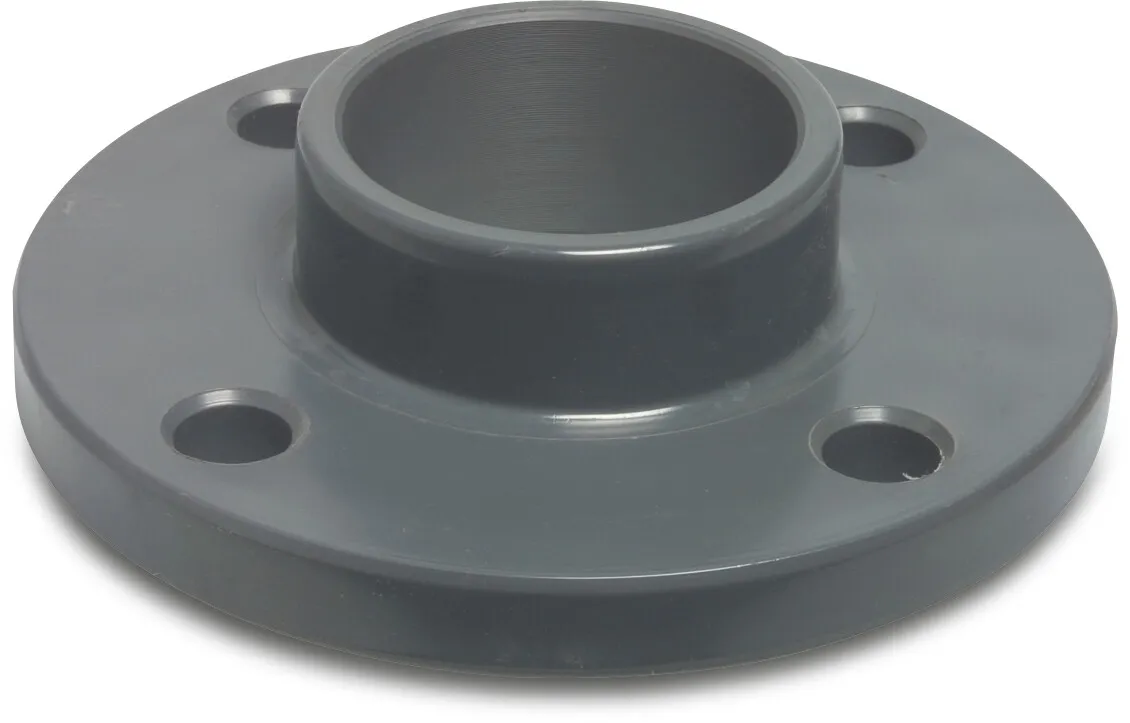 Flange adaptor PVC-U DN32 x 1 1/4" DIN flange x glue socket 16bar DN32 grey PN10/16 WRAS BS4504