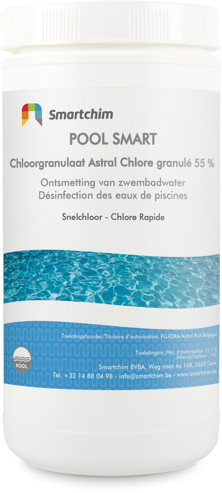 Chlore-choc granulé 1000g Reg. Nr. 2111B BE