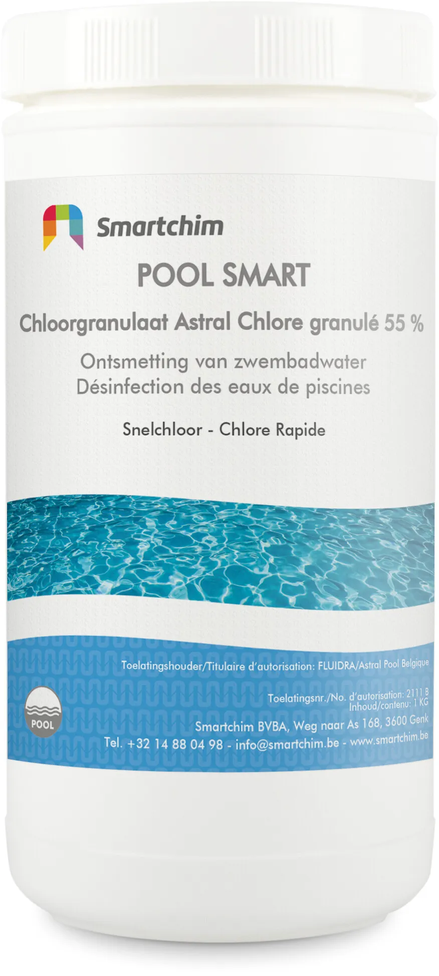 Chlore-choc granulé 1000g Reg. Nr. 2111B BE