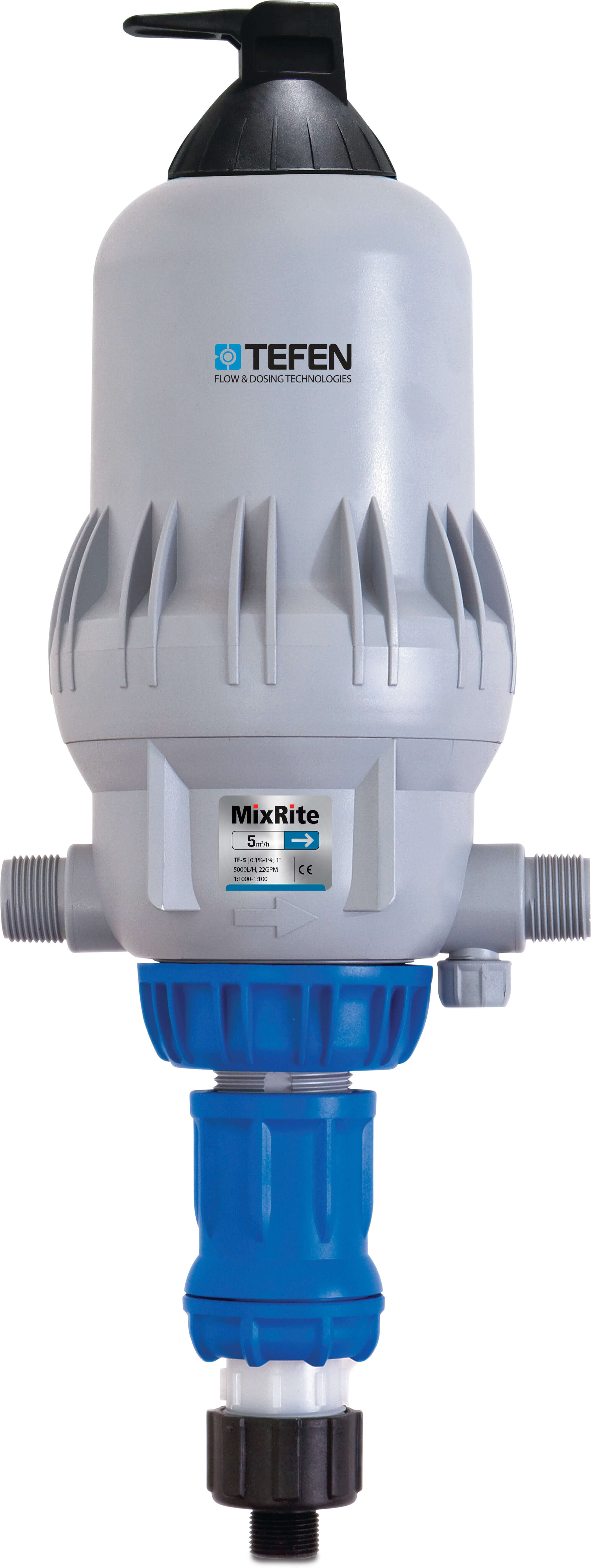 Tefen Dosing pump 1" x 16 mm x 1" male thread x hose tail x male thread type MixRite TF5 0.5% - 5%