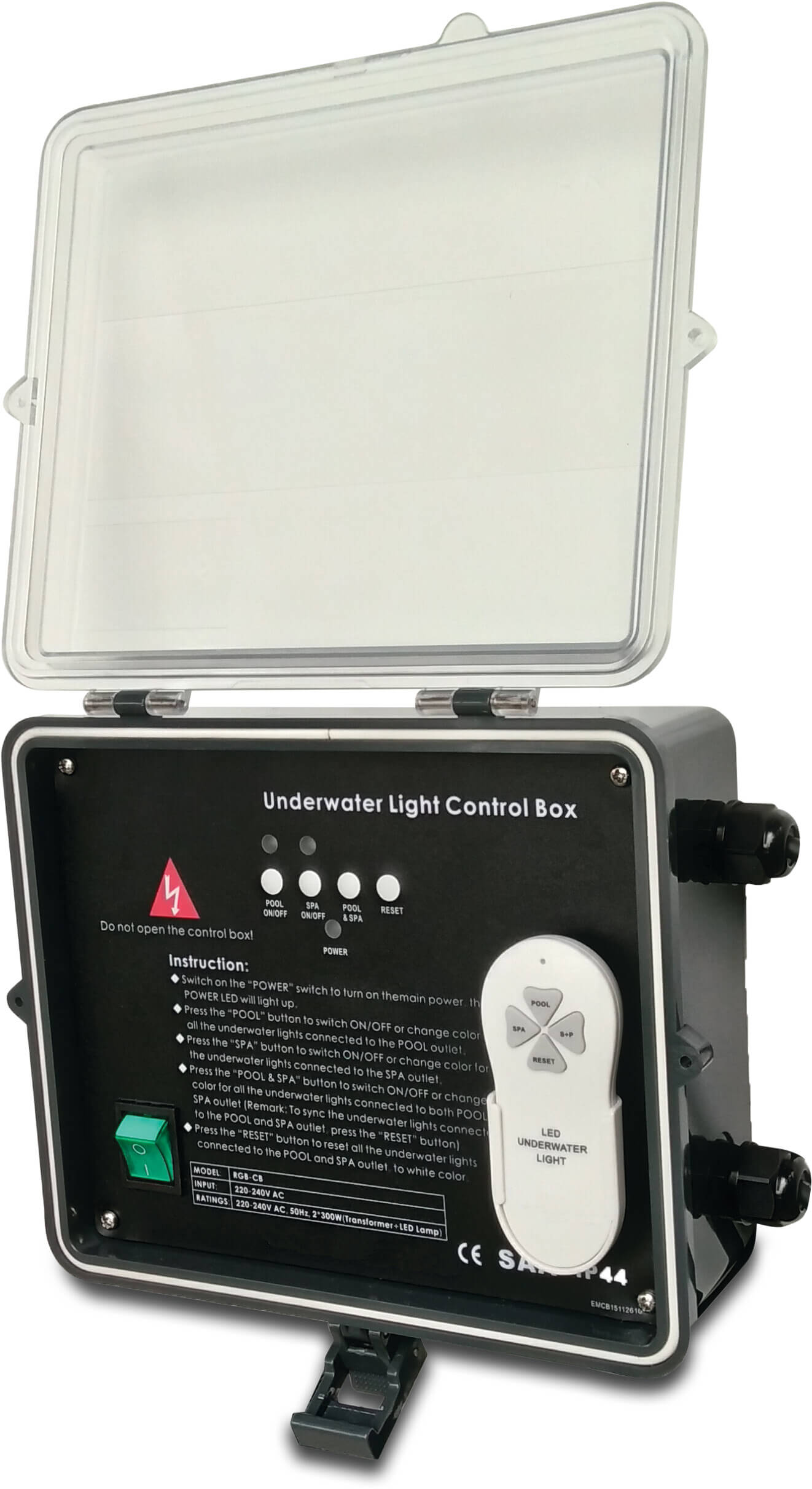 Flotide Wireless control unit ABS 230VAC black 600W