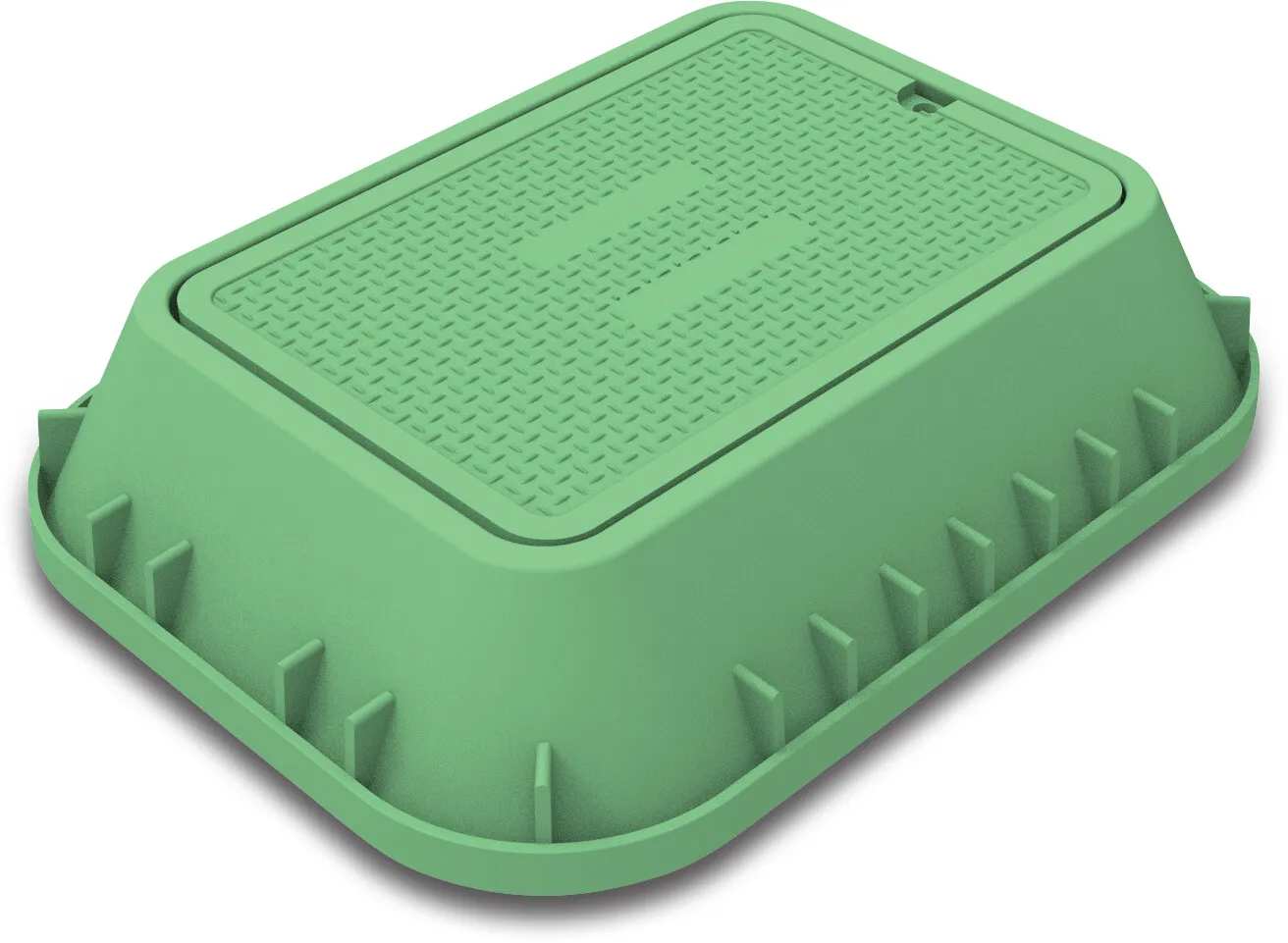 Profec Ventilboks forlængelse rektangulær HDPE grøn type VB-1220-EXT