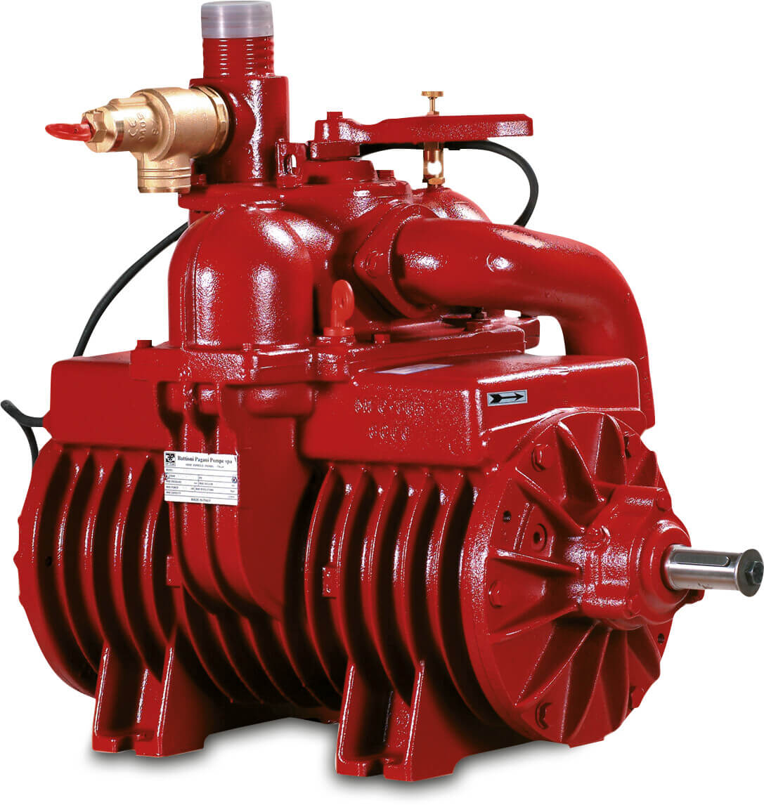 B&P Compressor cast iron 2,5bar red type MEC 4000 P LF SX D60 STD