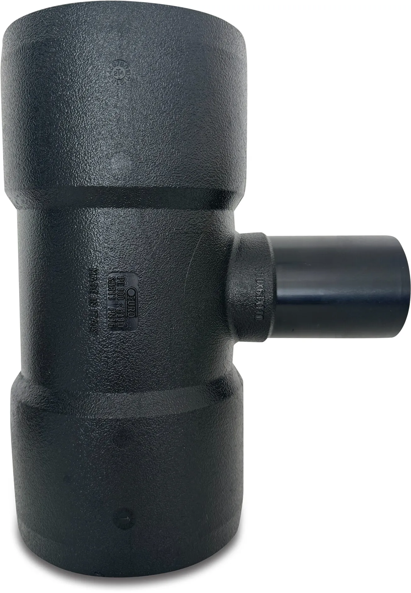 Profec T à 90°, réduit PE100 DVGW manchon électrosoudable noir