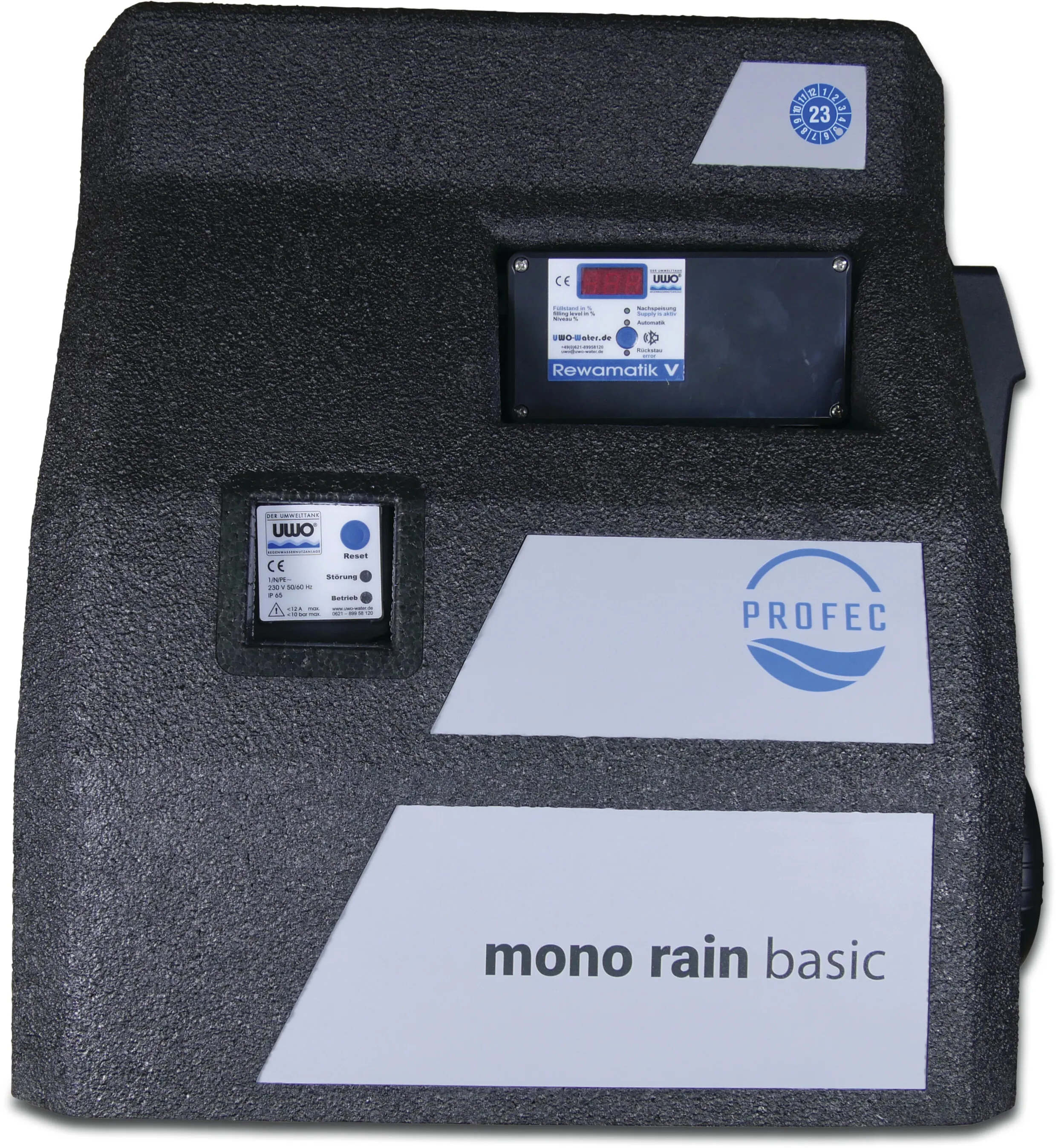 Profec Rainwater supply manager DVGW black
