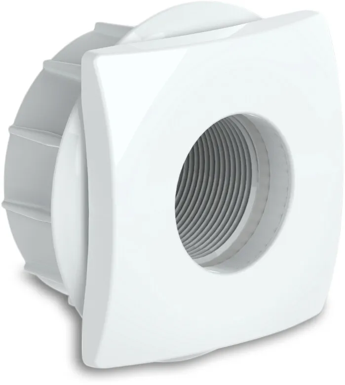 Weltico Auslass ABS 2"/50 mm Weiß Typ Glue-in Design