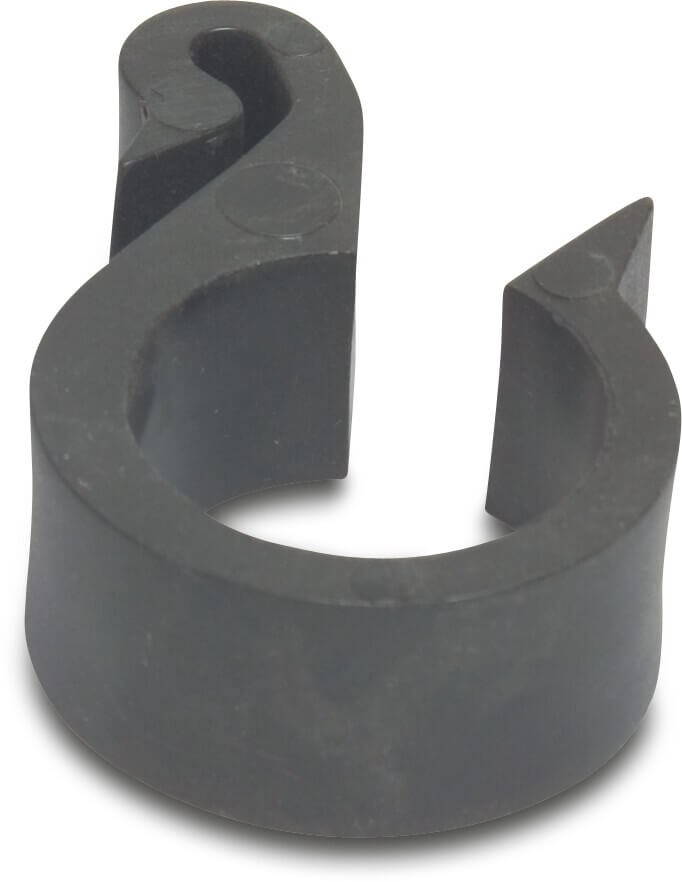 Thyleenclip PP 16 mm zwart