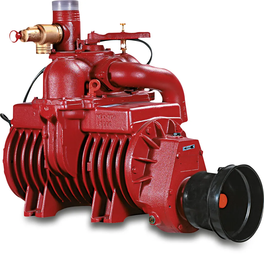 B&P Compressor cast iron 2,5bar red type MEC 5000 M LF SX D60 STD