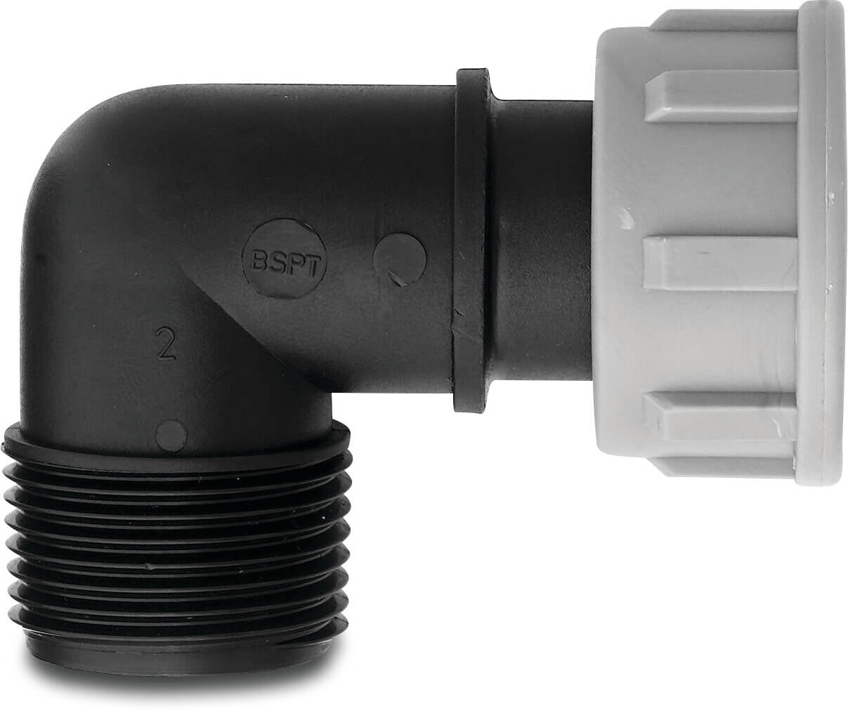 Tavlit Swivel knie 90° PP 2" binnendraad x buitendraad 10bar type with O-ring