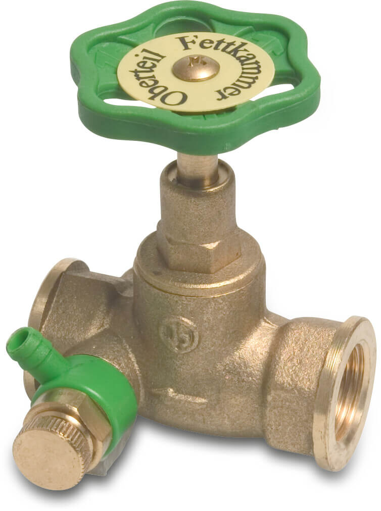 Globe valve brass 2" female thread 10bar DN50 type 1110