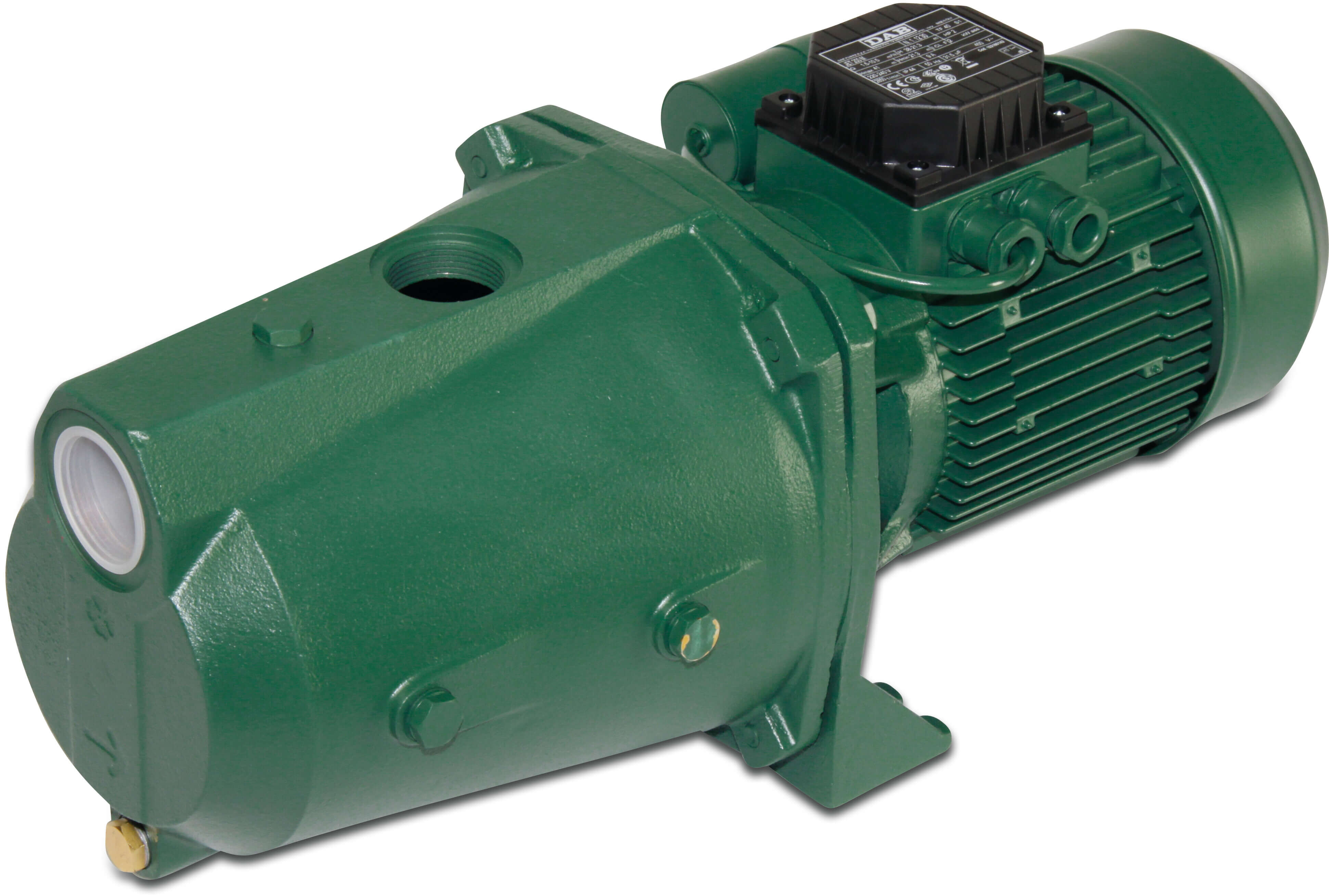 DAB Jet pump cast iron 1 1/2" x 1 1/4" female thread 6bar 12A 230VAC green self priming type JET 300 M