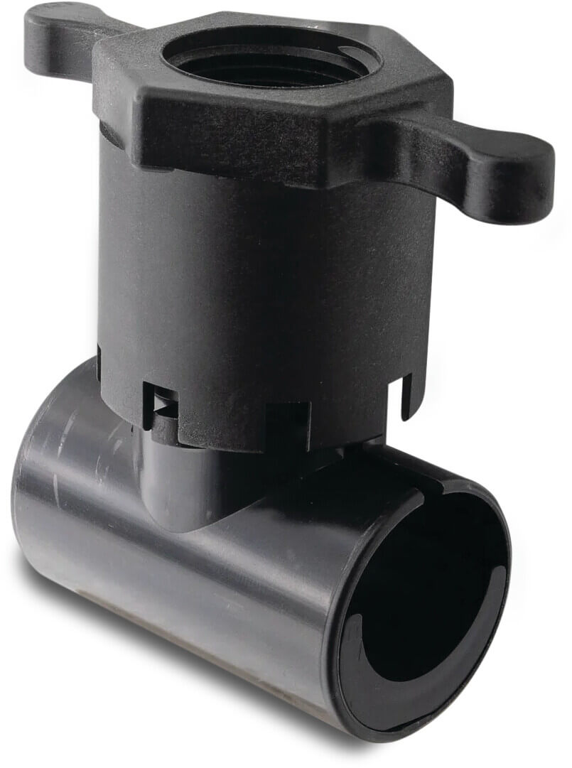 Rain Quick saddle PP 25-32 mm x 3/4" klämma x invändig gänga type 2 in 1