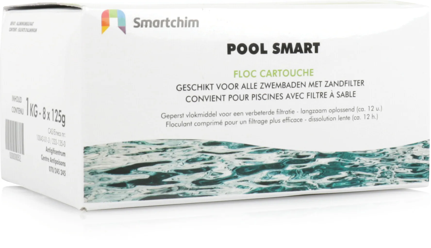 Floculant eau claire 1000g type 40 tabs x 25g BE