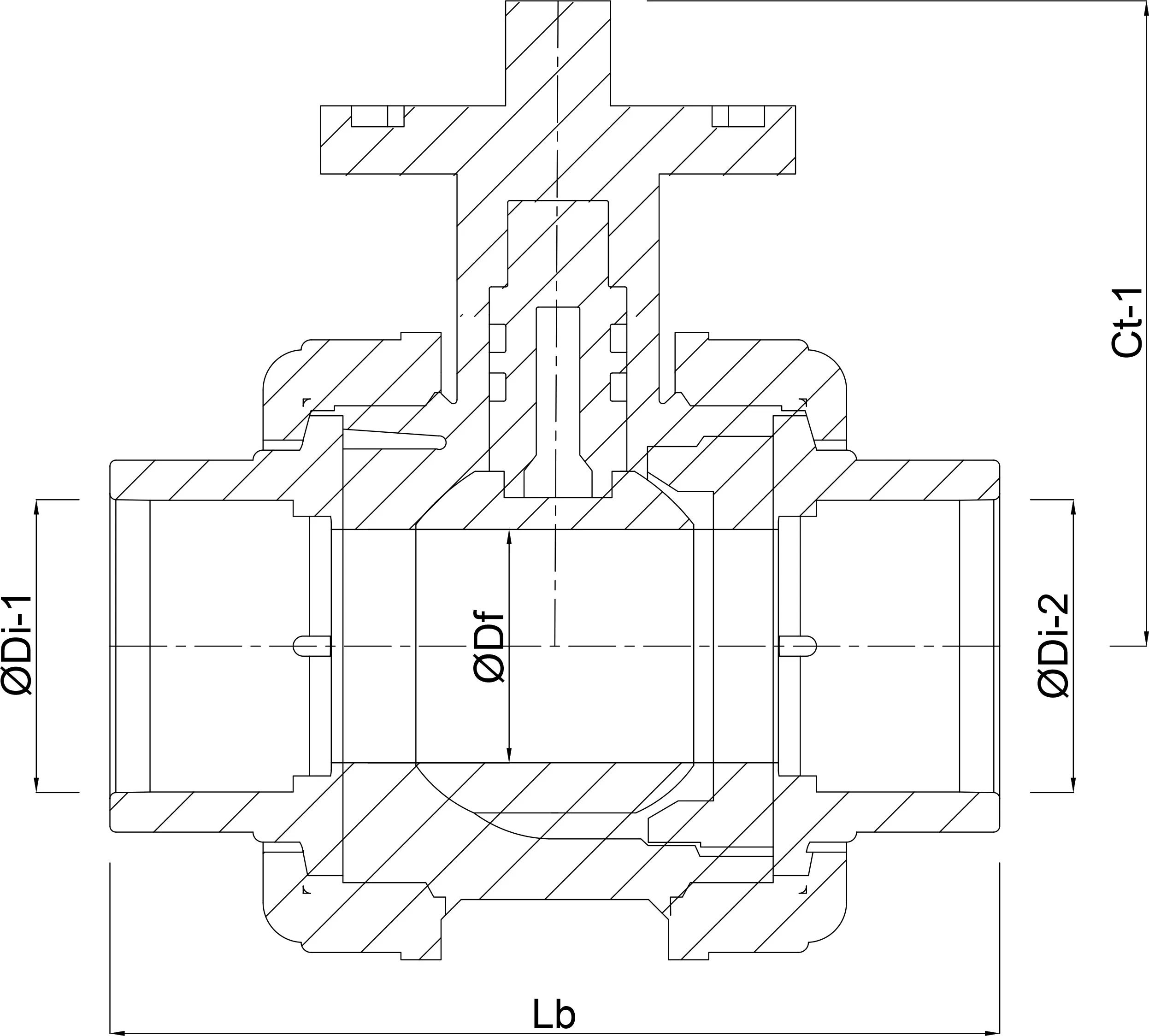 VDL Kogelkraan PVC-U 32 mm lijmmof 16bar grijs type ISO-TOP