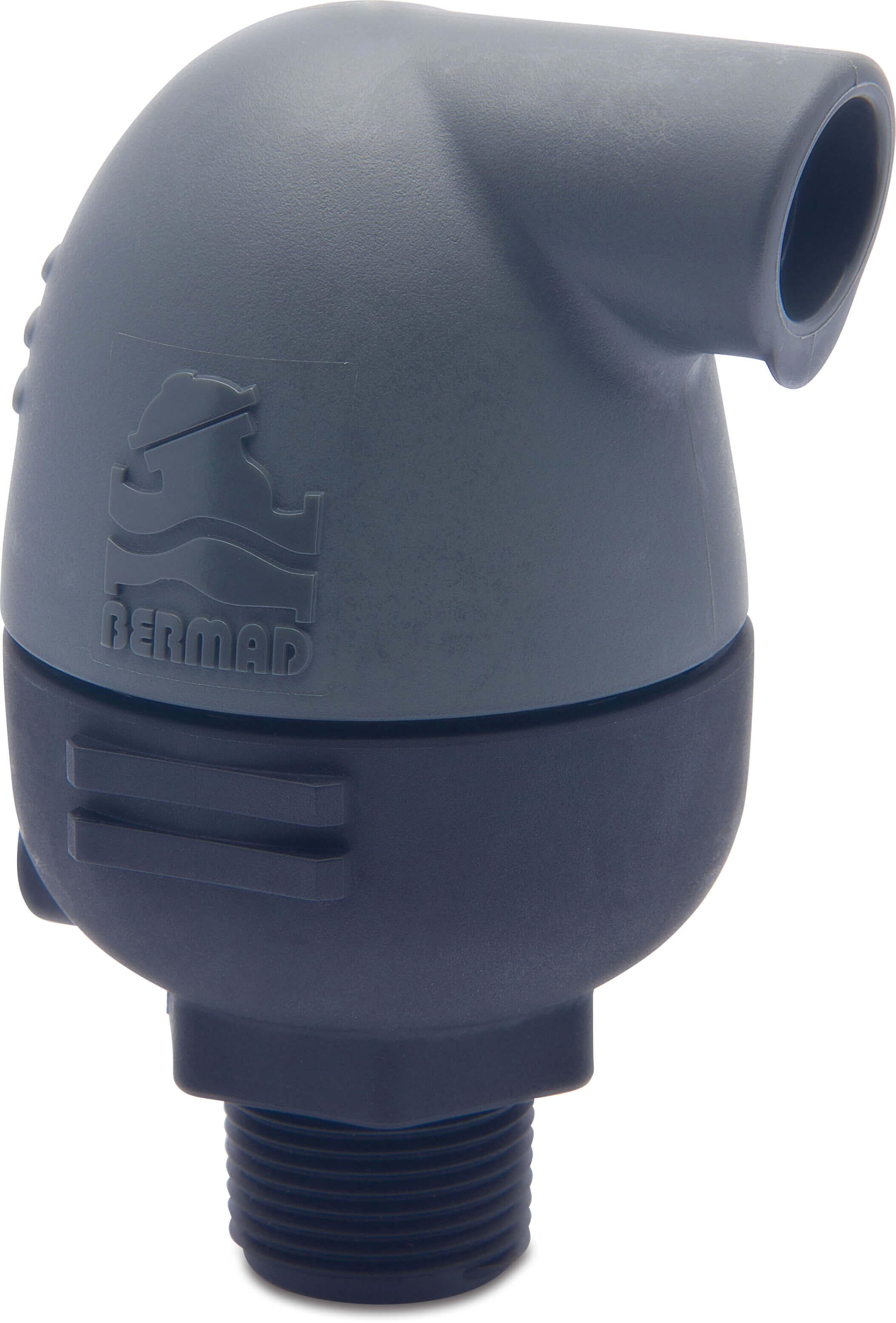 Bermad Air release- vacuum valve glass-filled nylon 1" male thread 16bar grey/black combination type C30