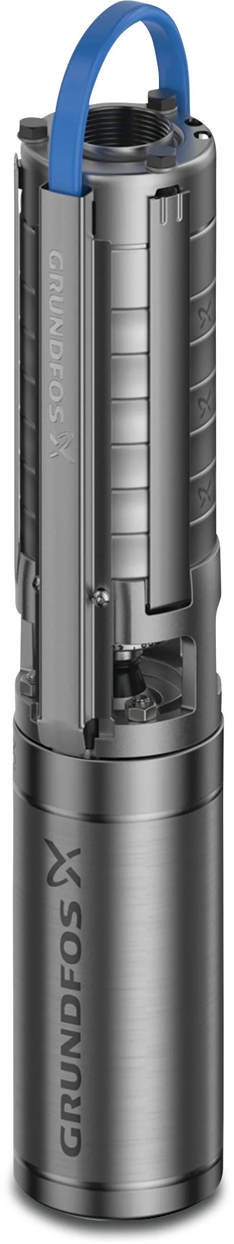 Grundfos 4" Submersible borehole pump stainless steel 1 1/4" female thread 5.5A 230VAC type SP2A-13