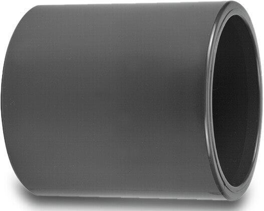 VDL Socket PVC-U 90 mm glue socket 16bar grey KIWA