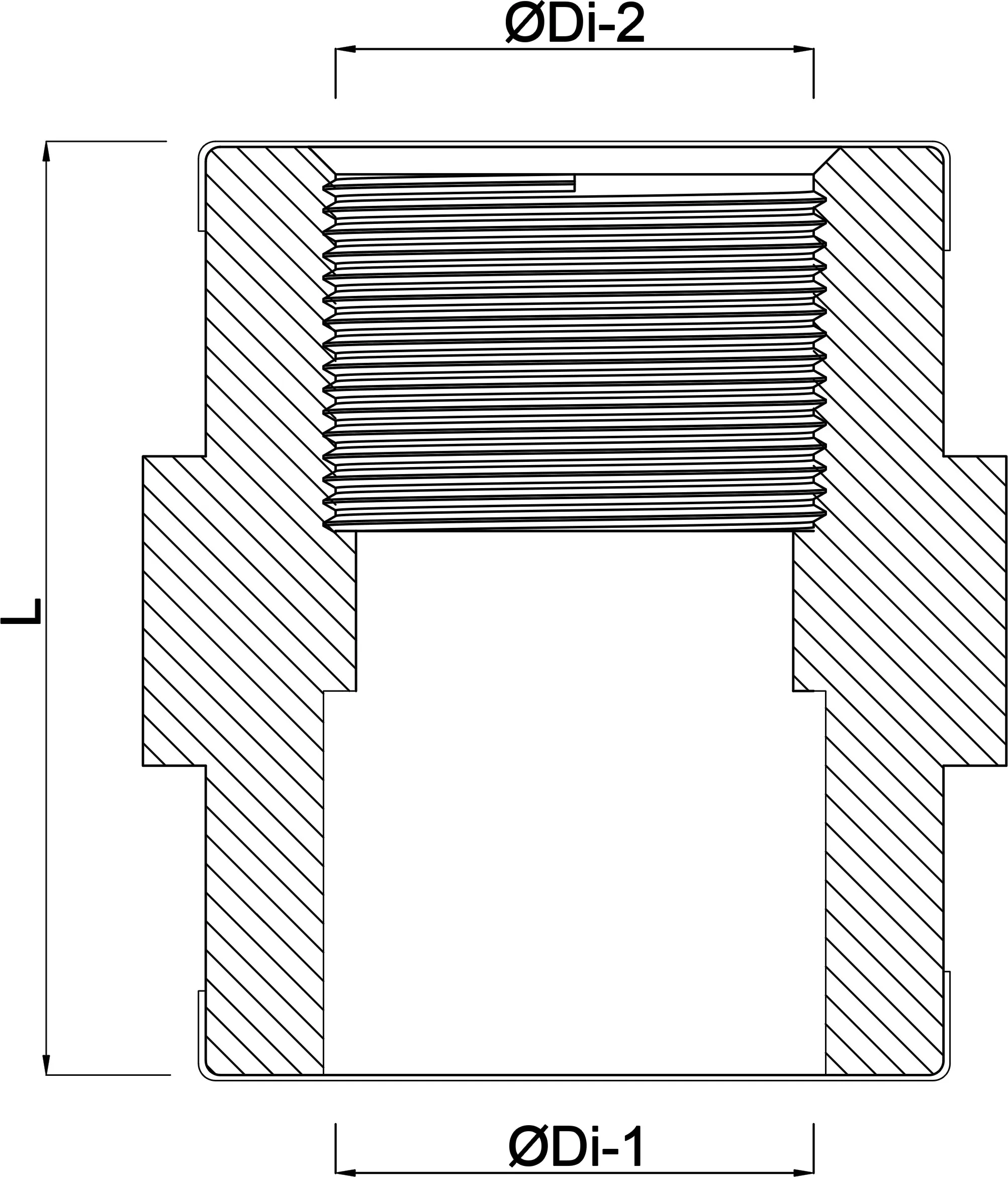 Profec Overgangssok PVC-U 20 mm x 1/2" lijmmof x binnendraad 10bar grijs